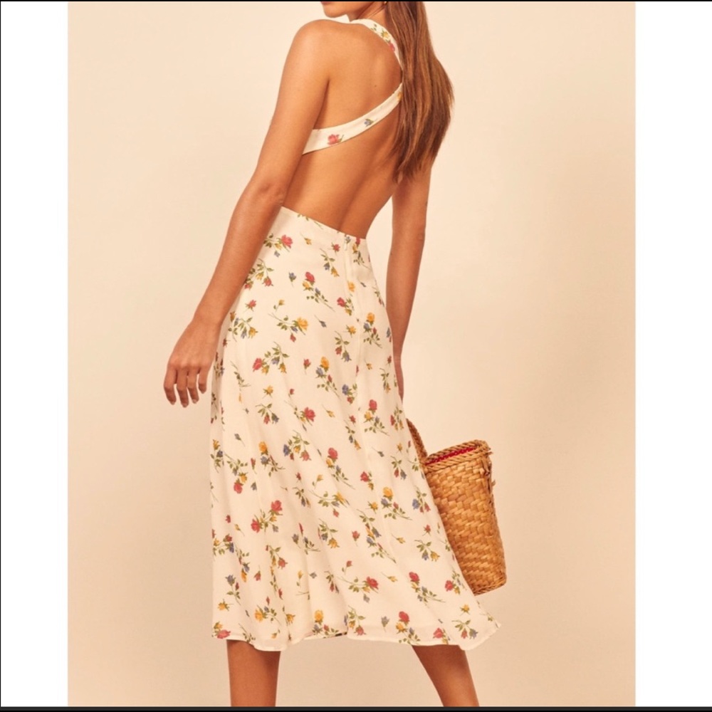 Reformation harleen midi dress